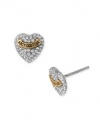 Juicy Couture Pave Heart Stud Earrings