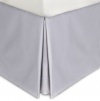 Calvin Klein Home Double Row Cord Solid Percale California King Bedskirt, Hyacinth