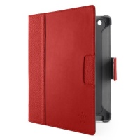 Belkin Cinema Leather Folio Case / Cover with Stand for the New Apple iPad with Retina Display (4th Generation) & iPad 3 (Red)