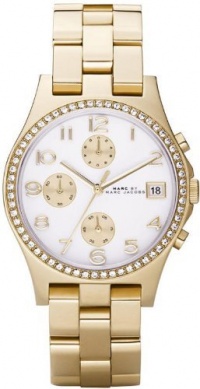 Marc by Marc Jacobs Quartz Henry Goldtone Crystal White Dial Women's Watch MBM3073