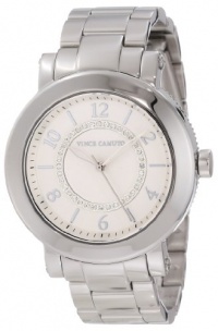 Vince Camuto Women's VC/5003SVSV Silver-Tone Swarovski Crystal Dial Silver-Tone Bracelet Watch