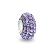 Bling Jewelry Sterling Silver Purple Swarovski Crystal Bead Chamilia Compatible