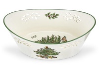 Spode Christmas Tree Pierced Oval Bowl