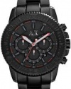 Armani Exchange Black Bezel Chronograph Watch