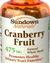 Sundown Naturals, Cranberry Fruit, 475 mg, 200 Capsule Bottle