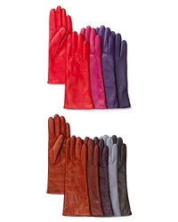 Sleek and sophisticated, Portolano's gloves are done up in a buttery leather with a luxe cashmere lining.