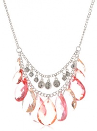 Nine West Sweet Celebration Silver-Tone Shaky Frontal Necklace, 18