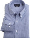 Nautica Men's Non Iron Mini Gingham Button Down Shirt