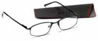 Select-A-Vision Sport Readers with Rectangular Lens, Black, +1.50