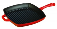 Lodge Color Square Grill Pan, Island Spice Red, 10