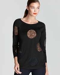 Sheer lace circular dots add a whimsical touch to this unique-looking MARC BY MARC JACOBS Top.