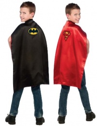 Child Batman and Superman Reversible Cape