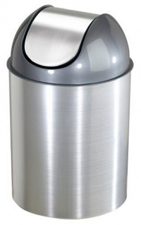 Umbra Mezzo Trash Can, Nickel