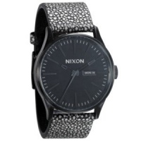 Nixon Sentry Leather Watch - Men's