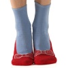 Foot Traffic Non-skid Red Ruby Slippers/Blue Slipper Socks by Foot Traffic