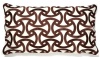 Trina Turk Embroidered Santorini Pillow, Brown, 14 x 26