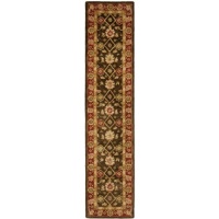 Safavieh Anatolia Collection Handmade Rug, Olive/Rust, 2' 3 x 8'