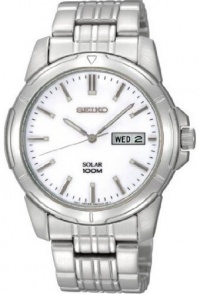 Seiko Men's SNE091 Solar Silver Dial Watch