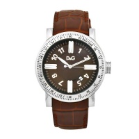 D&G Dolce & Gabbana Men's DW0484 Genteel Brown Leather Brown Dial Watch