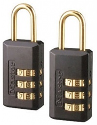 Master Lock 646T Set-Your-Own Combination Luggage Lock, 13/16-Inch, 2-Pack