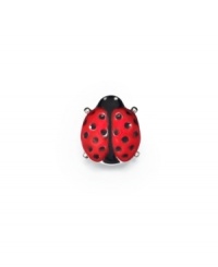 Let this adorable ladybug be your good luck charm, in sterling silver with brilliant red enamel wings. Donatella is a playful collection of charm bracelets and necklaces that can be personalized to suit your style! Available exclusively at Macy's.