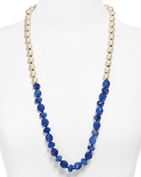 Gorgeous gobstopper gems make this kate spade new york necklace a total knockout. It's a simple shape - a classic strand - but one that packs an added punch in surprising shades.