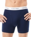 A bold basic. These boxer briefs from Calvin Klein are the next big thing in underwear style.