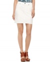 White-hot: A sleek silhouette in white denim makes this skirt a summertime essential from Lucky Brand Jeans!