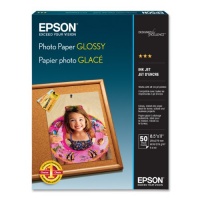 Epson Glossy Photo Paper, 8.5 x 11 Inches, 50 Sheets per Pack (S041649)