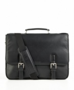 This hard-working case does double duty as an everyday messenger and smart computer brief. Sleek and stylish, the expandable main compartment holds a full-featured organizer and padded laptop pocket covering all your business needs. Limited lifetime warranty.