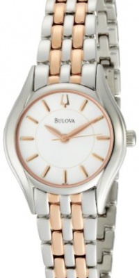 Bulova Women's 98L143 Silver White Dial Bracelet Watch