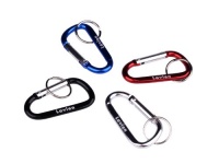 Lavien Set of Four 2-3/4 Aluminum Snap Hooks with Key Ring