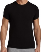 Calvin Klein Men's Steel Micro S/S Crew, Black, Medium