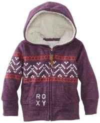 Roxy Kids Baby-Girls Infant Swings Zip Front Hoodie, Deep Purple, 24 Months