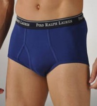 Polo Ralph Lauren 4 Pack Mid Rise Brief (RY68) S/Aerial Blue