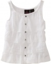 Baby Phat - Kids Girls 2-6X Knit Tank Tee, White, 6X