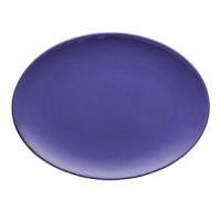 This oval platter in a bold Blueberry is handcrafted in Germany from high fired ceramic earthenware that is dishwasher safe. Mix and match with other Waechtersbach colors to make a table all your own.