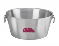 NCAA Mississippi Rebels Doublewall Insulated Stainless Steel Party Tub, 19-Inch