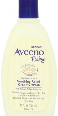 Aveeno Baby Soothing Relief Cream Wash, 12  Ounce