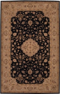 Nourison Rugs Heritage Hall Collection HE10 Black Rectangle 12' x 15' Area Rug