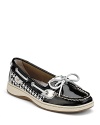 In slick patent leather and houndtooth accents, these statement making Sperrys lend a bold look.