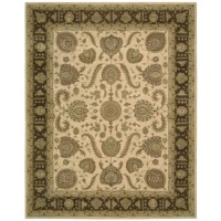 Nourison Rugs Heritage Hall Collection HE19 Beige Round 6' x 6' Area Rug