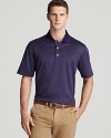 Look sharp on the course with this classic jacquard polo from Bobby Jones.