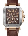 Gc Swiss Chronograph Brown Leather Mens Watch G50001G1