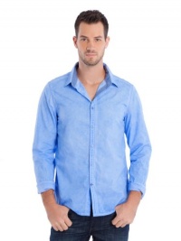 GUESS Laguna Long-Sleeve Pigment Tumbled Shirt