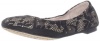 Vince Camuto Women's Ellen Flat,Black/Nude,9 M US