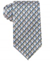 Put an exclamation point on your confident business look with this print tie from John Ashford.