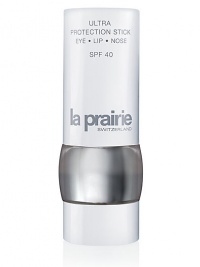 Perfectly portable and travel friendly, Ultra Protection Stick SPF 40 Eye Lip and Nose is the ideal travel companion. Wherever you may roam, your lips, eyes, nose and even ear lobes will be guarded from the sun's damaging rays. 0.35 oz. 