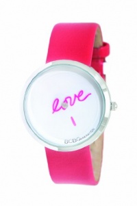 BCBGeneration Women's GL4181 Fashion Round Analog Love Minute Hand Pink Watch