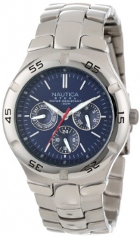 Nautica Men's N10061 Metal Round Multifunction Watch